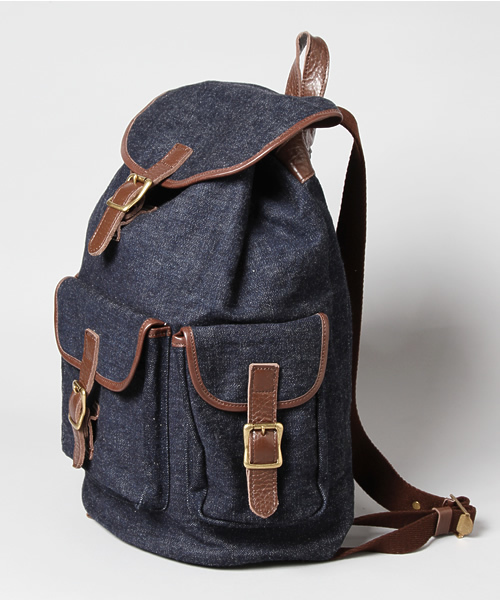 Denime（ドゥニーム）の「【JapanMade】DENIM BACK PACK/デニムバックパック（バックパック/リュック・メンズ・ブルー/インディゴブルー・FREE）」の4枚目の写真