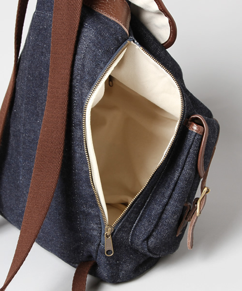 Denime（ドゥニーム）の「【JapanMade】DENIM BACK PACK/デニムバックパック（バックパック/リュック・メンズ・ブルー/インディゴブルー・FREE）」の7枚目の写真