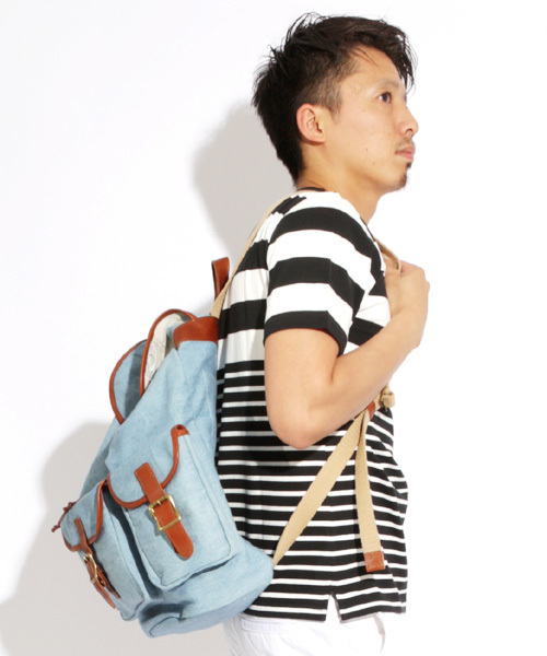 Denime（ドゥニーム）の「【JapanMade】DENIM BACK PACK/デニムバックパック（バックパック/リュック・メンズ・ブルー/インディゴブルー・FREE）」の15枚目の写真