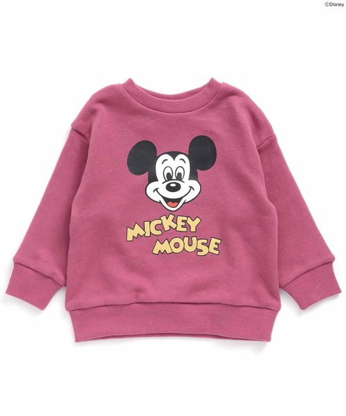 apres les cours（アプレレクール）の「Disney（ディズニー） ミッキートレーナー（スウェット・キッズ・ローズ/グレー・100/140/110/80/90/120/130）」の4枚目の写真