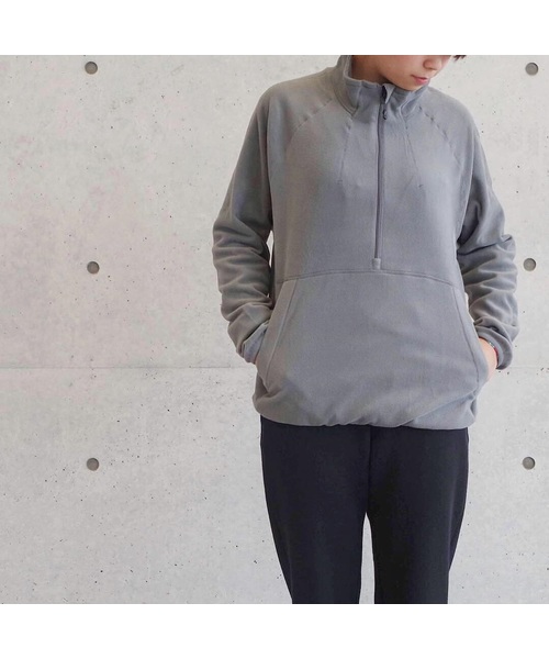 Snow Peak（スノーピーク）の「エアシーマRフリースプルオーバー（その他トップス・メンズ・ブラック/キナリ/グレー・1/SMALL/MEDIUM/LARGE/X-LARGE）」の14枚目の写真