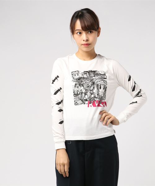 RVCAレディース【JOEGRILLO】GRILLOBONELONGSLEEVET-SHIRTロングスリーブTシャツ RVCAレディース【JOEGRILLO】GRILLOBONELONGSLEEVET-SHIRTロングスリーブTシャツ