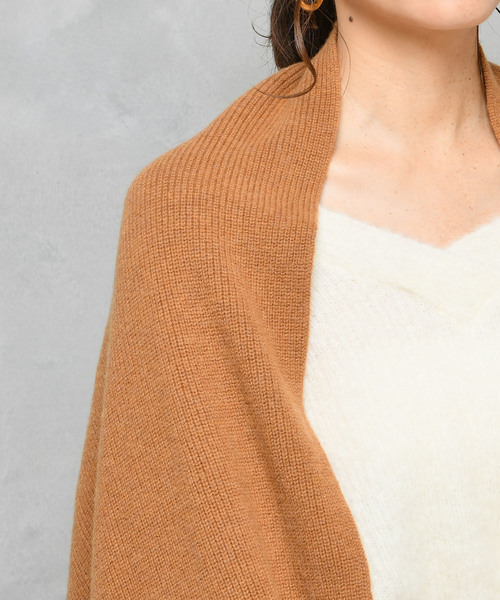 DouDou(ドゥドゥ)の「ミトン付きストール(ストール/ショール・レディース・アイボリー/ブラウン/キャメル・FREE)」の21枚目の写真