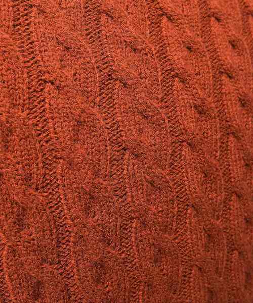 MinoriTY（マイノリティ）の「Wタートルケーブルニット（ニット/セーター・メンズ・モカ/テラコッタ/ブラック/ネイビー・L/M）」の12枚目の写真