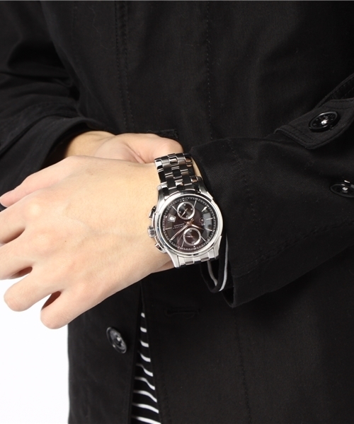 NANO universe（ナノユニバース）の「HAMILTON(ハミルトン)/ ジャズマスターオートクロノ（アナログ腕時計・メンズ・シルバー・FREE）」の6枚目の写真