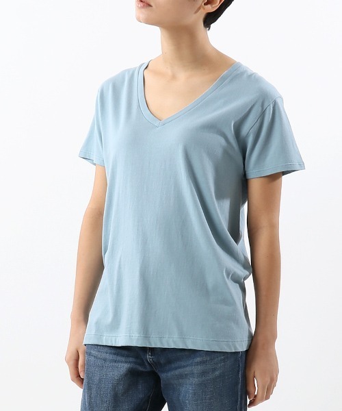 HANES(ヘインズ)の「【Hanes/ヘインズ】レディース ジャパンフィットフォーハー【2枚組】VネックTシャツ 5.3oz(Tシャツ/カットソー・レディース・ホワイト×ブルー/その他3・MEDIUM/LARGE)」の11枚目の写真