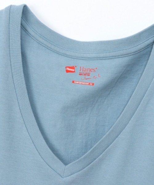 HANES(ヘインズ)の「【Hanes/ヘインズ】レディース ジャパンフィットフォーハー【2枚組】VネックTシャツ 5.3oz(Tシャツ/カットソー・レディース・ホワイト×ブルー/その他3・MEDIUM/LARGE)」の10枚目の写真