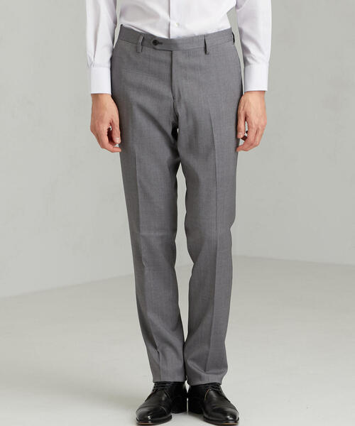 green label relaxing（グリーンレーベルリラクシング）の「[トラバルド トーニャ] TRABALDO TOGNA トロピカル 無地 DK ノープリーツ パンツ（スラックス・メンズ・ライトグレー/ネイビー/ブラウン・76ｃｍ/88ｃｍ/84ｃｍ/72cm/80ｃｍ）」の12枚目の写真