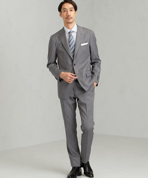 green label relaxing（グリーンレーベルリラクシング）の「[トラバルド トーニャ] TRABALDO TOGNA トロピカル 無地 DK ノープリーツ パンツ（スラックス・メンズ・ライトグレー/ネイビー/ブラウン・76ｃｍ/88ｃｍ/84ｃｍ/72cm/80ｃｍ）」の5枚目の写真