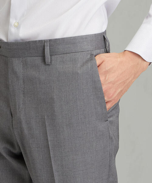 green label relaxing（グリーンレーベルリラクシング）の「[トラバルド トーニャ] TRABALDO TOGNA トロピカル 無地 DK ノープリーツ パンツ（スラックス・メンズ・ライトグレー/ネイビー/ブラウン・76ｃｍ/88ｃｍ/84ｃｍ/72cm/80ｃｍ）」の7枚目の写真