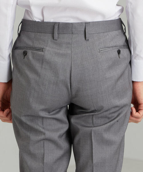 green label relaxing（グリーンレーベルリラクシング）の「[トラバルド トーニャ] TRABALDO TOGNA トロピカル 無地 DK ノープリーツ パンツ（スラックス・メンズ・ライトグレー/ネイビー/ブラウン・76ｃｍ/88ｃｍ/84ｃｍ/72cm/80ｃｍ）」の8枚目の写真