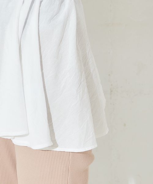 natural couture（ナチュラルクチュール）の「ウエストドロストとろみブラウス（シャツ/ブラウス・レディース・オフホワイト/カーキ/サックスブルー/ピンクベージュ・FREE）」の20枚目の写真