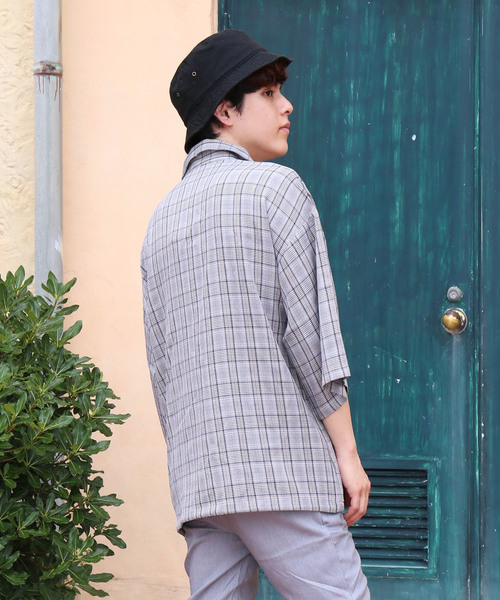 ヴァイナルアーカイブ ハーフジップ チェック プルオーバーシャツ ハーフジップシアープルオーバーシャツ - セブンバイセブン