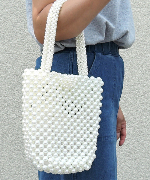 minia（ミニア）の「アソートデザインのビーズ・パールバッグ　[ minia ]　 【 雑誌掲載 】（ハンドバッグ・レディース・A/B/C/D/E・FREE）」の19枚目の写真