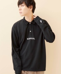 KANGOL | KANGOL/カンゴール 別注ロゴ刺繍 ビッグシルエットL/Sポロシャツ(ポロシャツ)