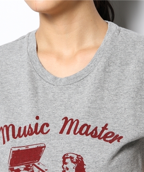 WEGO（ウィゴー）の「WEGO/Music Master Tシャツ（Tシャツ/カットソー・レディース・杢グレー/グリーン・FREE）」の6枚目の写真