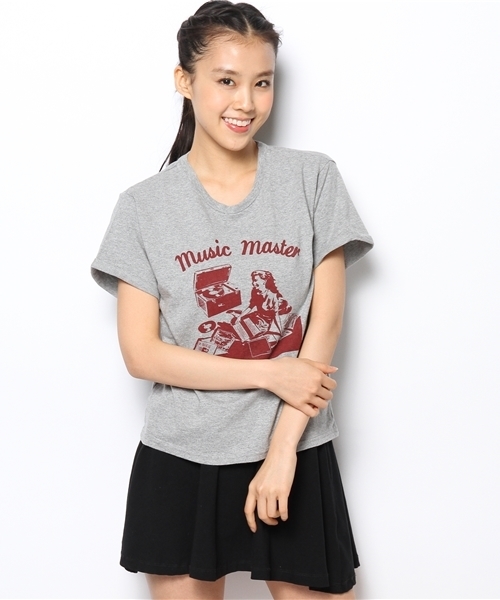 WEGO（ウィゴー）の「WEGO/Music Master Tシャツ（Tシャツ/カットソー・レディース・杢グレー/グリーン・FREE）」の10枚目の写真