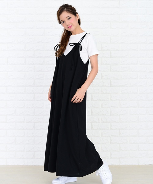 22SS】美品✨ドゥロワー オールインワン ワイドパンツ サロペット 38 M