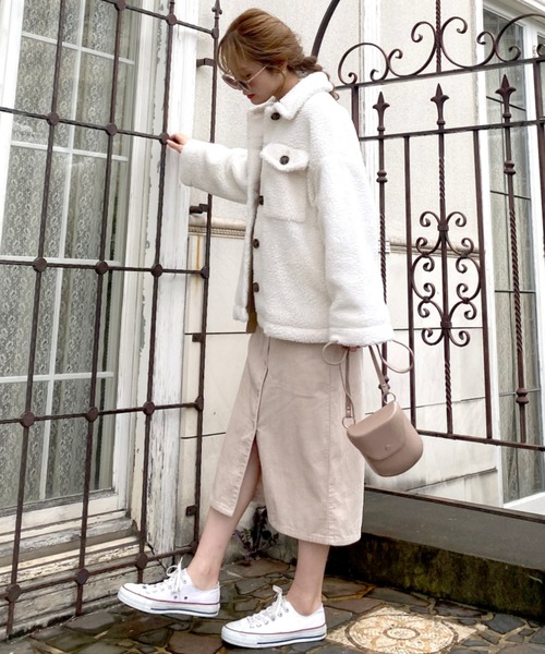 archives e'pice（アルシーヴエピス）の「《限定item》オーバーサイズcpoボアジャケット（その他アウター・レディース・ブラウン/アイボリー/グレー系その他・MEDIUM）」の10枚目の写真