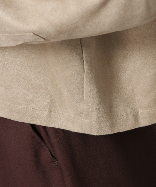 LOWRYS FARM(ローリーズファーム)の「Fスエードショートシャツ 853547(シャツ/ブラウス・レディース・ベージュ/イエロー/ブラウン・FREE)」の8枚目の写真