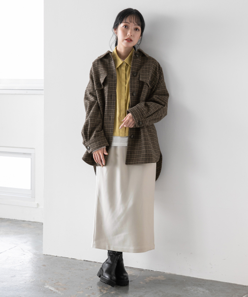 LOWRYS FARM(ローリーズファーム)の「Fスエードショートシャツ 853547(シャツ/ブラウス・レディース・ベージュ/イエロー/ブラウン・FREE)」の14枚目の写真