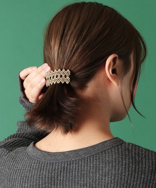 Ree&Mee（リーアンドミー）の「Ree＆Mee ポニーフック ヘアカフ（バレッタ/ヘアクリップ・レディース・A/B/C/D/E/F/G/H/I/J/K/L/M/N/O/P/Q/S/R/T/U/V/W・FREE）」の5枚目の写真