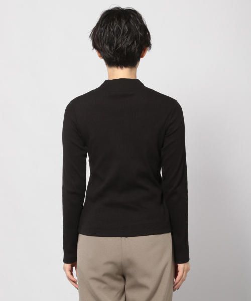 PAGEBOY(ページボーイ)の「リブハイネックロングスリーブ(Tシャツ/カットソー・レディース・ブラック/ダークブラウン/オフホワイト・FREE)」の8枚目の写真