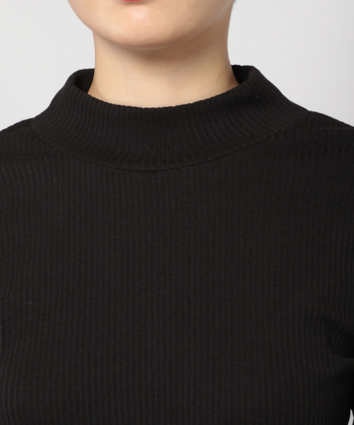 PAGEBOY(ページボーイ)の「リブハイネックロングスリーブ(Tシャツ/カットソー・レディース・ブラック/ダークブラウン/オフホワイト・FREE)」の9枚目の写真