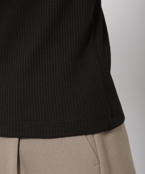 PAGEBOY(ページボーイ)の「リブハイネックロングスリーブ(Tシャツ/カットソー・レディース・ブラック/ダークブラウン/オフホワイト・FREE)」の11枚目の写真