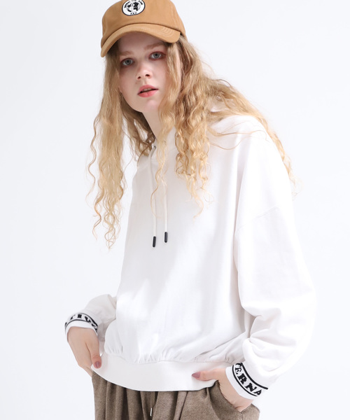 RNA（アールエヌエー）の「M1289 ジャガードロゴパーカー（パーカー・レディース・ホワイト/杢グレー/ブラック・MEDIUM）」の13枚目の写真