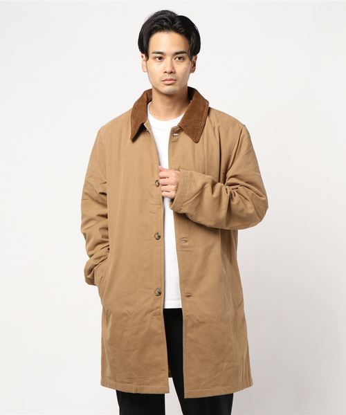 CRAFT STANDARD BOUTIQUE(クラフトスタンダードブティック)の「ステンカラー衿切替コート●*(ステンカラーコート)」|キャメル