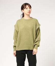 CLANE | BACK PLEAT KNIT TOPS(ニット/セーター)