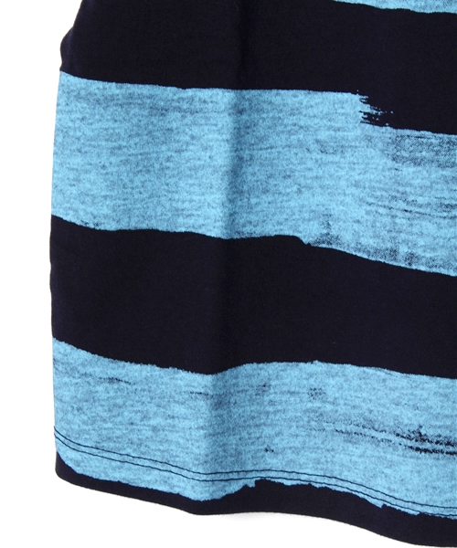 CIAOPANIC TYPY（チャオパニックティピー）の「KIDS ハンドボーダーポケットTee（Tシャツ/カットソー・キッズ・ホワイト/ネイビー・135/105/125/95/115）」の7枚目の写真