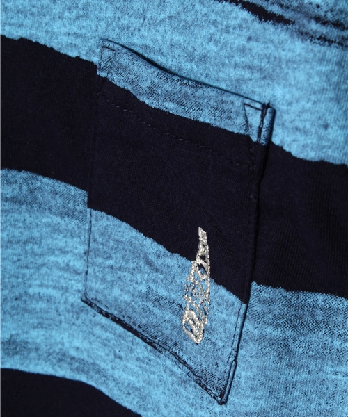 CIAOPANIC TYPY（チャオパニックティピー）の「KIDS ハンドボーダーポケットTee（Tシャツ/カットソー・キッズ・ホワイト/ネイビー・135/105/125/95/115）」の8枚目の写真