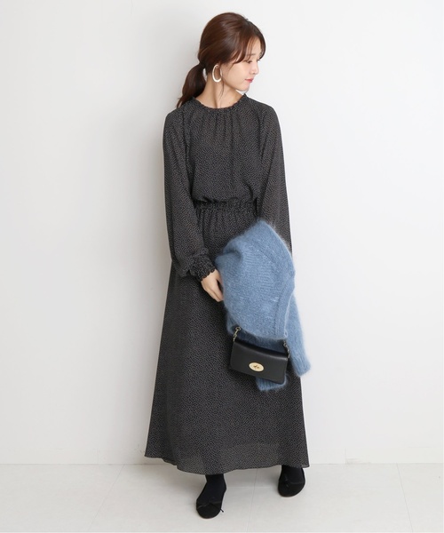 SLOBE IENA(スローブイエナ)の「ジンタンドットワンピース◆(ワンピース・レディース・ブラック/ブラウン・FREE)」の18枚目の写真