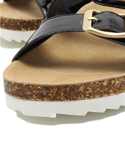 DISCOAT（ディスコート）の「【Discoat】2ベルトペタンコサンダル（サンダル・レディース・ブラック/ホワイト/その他21・LARGE/MEDIUM）」の6枚目の写真