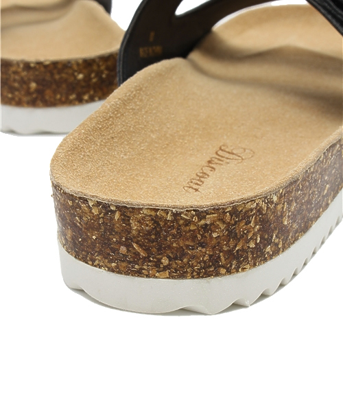 DISCOAT（ディスコート）の「【Discoat】2ベルトペタンコサンダル（サンダル・レディース・ブラック/ホワイト/その他21・LARGE/MEDIUM）」の4枚目の写真