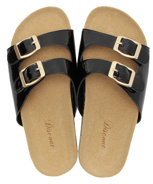 DISCOAT（ディスコート）の「【Discoat】2ベルトペタンコサンダル（サンダル・レディース・ブラック/ホワイト/その他21・LARGE/MEDIUM）」の10枚目の写真