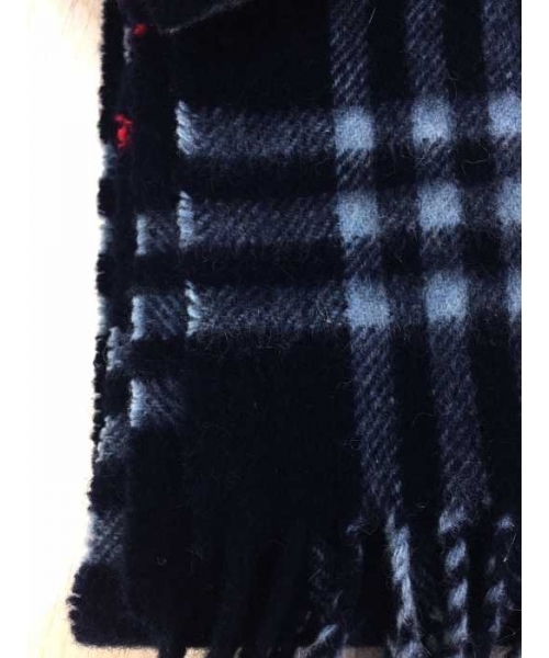 ブランド古着】紺タグ カシミヤ チェック柄マフラー（マフラー