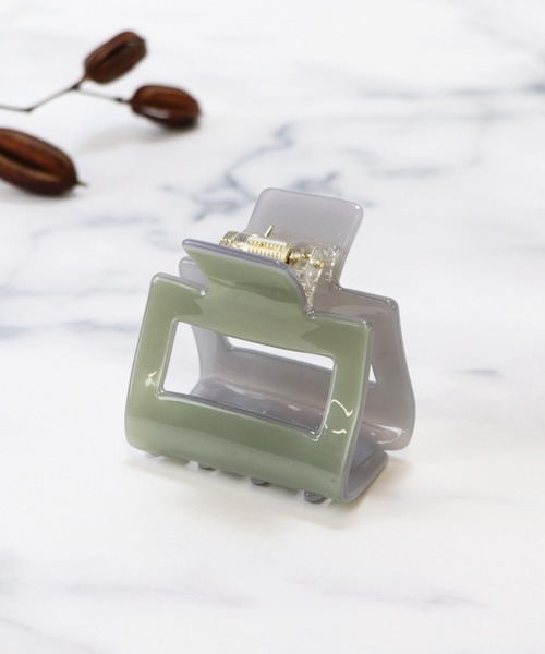 Esime(エシミー)の「ヘアクリップ(バレッタ/ヘアクリップ・レディース・アイボリー/ベージュ/ブラウン/ピンク/その他/キャメル/グリーン系その他/ホワイト/スモークピンク/その他1/グレー/ライトブラウン/ブルー/ライトベージュ/パープル・FREE)」の9枚目の写真