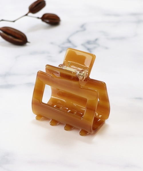 Esime(エシミー)の「ヘアクリップ(バレッタ/ヘアクリップ・レディース・アイボリー/ベージュ/ブラウン/ピンク/その他/キャメル/グリーン系その他/ホワイト/スモークピンク/その他1/グレー/ライトブラウン/ブルー/ライトベージュ/パープル・FREE)」の11枚目の写真