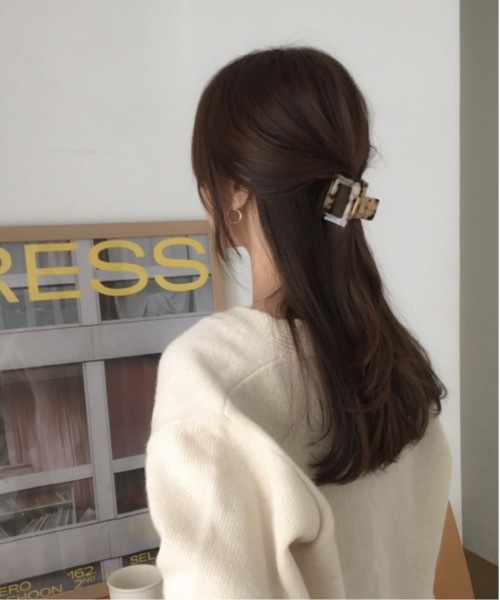 Esime(エシミー)の「ヘアクリップ(バレッタ/ヘアクリップ・レディース・アイボリー/ベージュ/ブラウン/ピンク/その他/キャメル/グリーン系その他/ホワイト/スモークピンク/その他1/グレー/ライトブラウン/ブルー/ライトベージュ/パープル・FREE)」の19枚目の写真