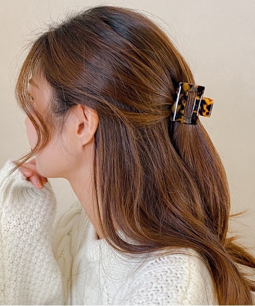 Esime(エシミー)の「ヘアクリップ(バレッタ/ヘアクリップ・レディース・アイボリー/ベージュ/ブラウン/ピンク/その他/キャメル/グリーン系その他/ホワイト/スモークピンク/その他1/グレー/ライトブラウン/ブルー/ライトベージュ/パープル・FREE)」の18枚目の写真