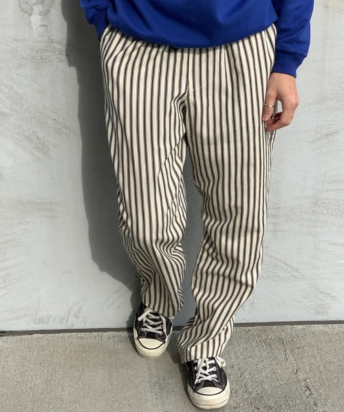 GLOSTER（グロスター）の「【WEB限定カラーあり】【FREDYMAC/フレディマック】ワイドパンツ イージーパンツ（その他パンツ・メンズ・チャコールグレー/ライトブルー/オリーブ/サックスブルー/インディゴブルー/ホワイト系その他/キャメル/キナリ・M/L）」の2枚目の写真