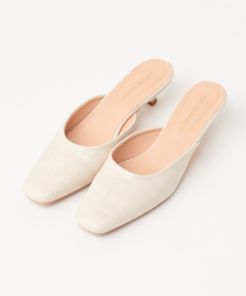 natural couture（ナチュラルクチュール）の「【WEB限定カラー有り】春カラーミュール（その他シューズ・レディース・ブラウン/ピンク/アイボリー/パイソン・MEDIUM/LARGE）」の6枚目の写真