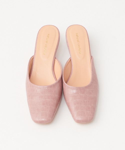 natural couture（ナチュラルクチュール）の「【WEB限定カラー有り】春カラーミュール（その他シューズ・レディース・ブラウン/ピンク/アイボリー/パイソン・MEDIUM/LARGE）」の14枚目の写真