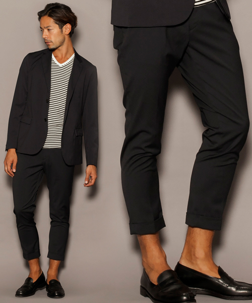 BEAUTY&YOUTH UNITED ARROWS（ビューティーアンドユースユナイテッドアローズ）の「BY ∴ T/R ノープリーツ アンクル パンツ§ ◇（スラックス・メンズ・ブラック/グレー/ネイビー・MEDIUM/LARGE/X-LARGE/SMALL）」の3枚目の写真