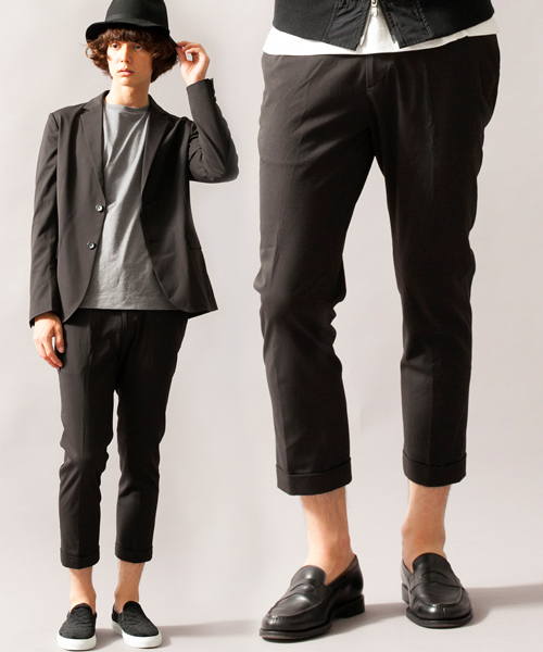 BEAUTY&YOUTH UNITED ARROWS（ビューティーアンドユースユナイテッドアローズ）の「BY ∴ T/R ノープリーツ アンクル パンツ§ ◇（スラックス・メンズ・ブラック/グレー/ネイビー・MEDIUM/LARGE/X-LARGE/SMALL）」の2枚目の写真