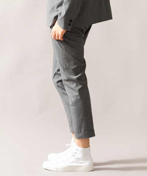 BEAUTY&YOUTH UNITED ARROWS（ビューティーアンドユースユナイテッドアローズ）の「BY ∴ T/R ノープリーツ アンクル パンツ§ ◇（スラックス・メンズ・ブラック/グレー/ネイビー・MEDIUM/LARGE/X-LARGE/SMALL）」の8枚目の写真