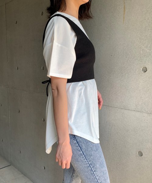 FUN.TRINITY（ファン トリニティー）の「２ＷＡＹビスチェＳＥＴ（アンサンブル・レディース・ブラック/テラコッタ/ブルー/イエロー・M）」の5枚目の写真